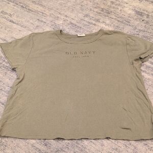 5/$20 Old Navy Olive Cotton Tee